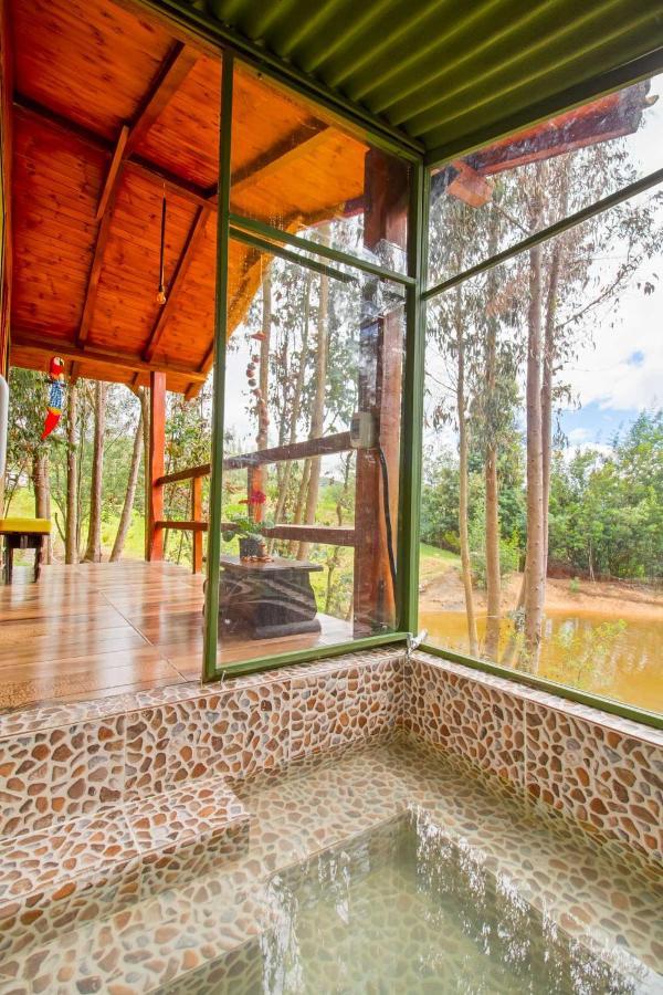 Cabana Tipo Glamping Savieza Life Experience Nemocon Esterno foto